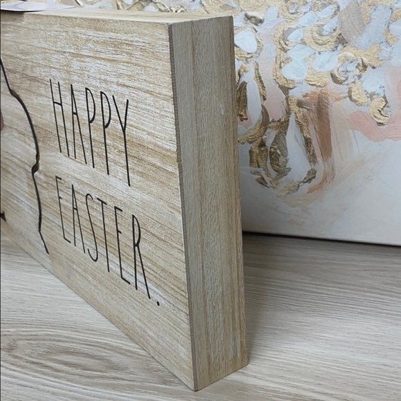RAE DUNN Happy Easter Cutout Sign Wall Plaque - Picture 5 of 9